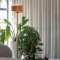 Preview: SLV 1010206 PANTILO ROPE 27 Stehleuchte E27 IP20 gold – dekorative Design-Stehleuchte mit Naturseil