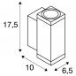 Preview: SLV 1010180 THEO PRO S Wandleuchte Up/Down DALI P1 6W 2700K 24° Weiß IP65