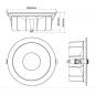 Preview: SLV 1010769 DOWNLIGHT P 230 40 HG 840 60 ML WH IP54 – 12W LED Einbaudownlight 4000K 60° weiß CRI80 - Einbaudurchmesser 20 cm