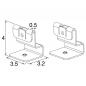 Preview: SLV 1010933 BATTEN FLAT P HORIZONTAL CABLE WIRE SUSPENSION KITS 2pcs – Drahtseil-Abhängung horizontal Montage Zubehör LED Leuchte