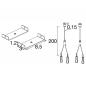 Preview: SLV 1010932 BATTEN FLAT P SUSPENSION KITS WITH 2m 2pcs – Seilabhängung Set für LED Deckenleuchte Montage Zubehör