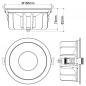 Preview: SLV 1011297 DOWNLIGHT P 165 30 HG 830 60 ML WH IP54 – 19W LED Downlight 3000K weiß