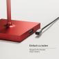 Preview: Sigor Akku-Tischleuchte Nuindie 380mm kirschrot 2,2W FlexMood 2200K/2700K IP54 168/197lm Ra85