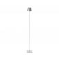 Preview: Sigor Akku-Stehleuchte Nuindie 1200mm silberfarben  rund 2,2W FlexMood 2200K/2700K IP54 168/197lm Ra85