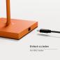 Preview: Sigor Akku-Tischleuchte Nuindie USB-C 380mm glutorange 2,2W FlexMood 2200K/2700K IP54 168/197lm Ra85