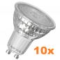 Preview: 10er Pack OSRAM LED Value PAR16 LED Reflektor Lampe 6,9W wie 80W warmweißes Licht mit schmalem 36° Lichtkegel