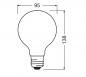 Preview: Leistungsstarke Osram E27 SUPERSTSTAR GLOBE 95 LED Lampe MATT 11W wie 100W 2700K warmweißes Licht in Kugelform dimmbar