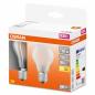 Preview: 6 x 2er Pack OSRAM LED E27 Glühbirne matt 6,5W als 60W Ersatz warmweißes Licht