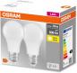 Preview: 2er-Pack Osram LED E27 Leuchtmittel mattiert warmweißes Licht 8,5W wie 60 Watt blendreduziert