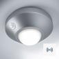 Preview: OSRAM Nachtlicht NIGHTLUX Ceiling Silber mit Bewegungs- & Lichtsensor für die Wand- oder Deckennmontage, batteriebetrieben, IP20