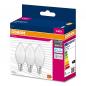 Preview: 3er Pack OSRAM E14 LED Lampe in Kerzenform matt 7,5W wie 60W kaltweißes Licht 6500K