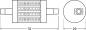 Preview: OSRAM LINE R7s LED-Leuchtmittel 78mm warmweiß dimmbar 9,5W wie 75 Watt