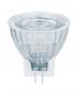 Preview: Osram LED Superstar GU4 Strahler Stiftsockel MR11 36° 4.5W wie 35W 2700K warmweiß dimmbar