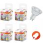 Preview: 4 x OSRAM LED PAR16 GU10 Strahler dimmbar 36° Ausstrahlwinkel 4,5W wie 50W warmweiß