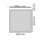 Preview: LED Panel LEDVANCE 625x625mm 3000K 33W UGR<19 warmweißes Licht