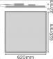 Preview: LEDVANCE 4099854885501 PANEL COMFORT 625 PL CMFT 625 P 22W 3850lm 4000K Neutralweiß Ra80 UGR19 90°
