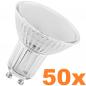 Preview: 10 x 5er-PACK OSRAM LED BASE PAR16 GU10 LED Strahler 4.3W wie 30W 120° warmweiß breit strahlend - XXXL-Sparpack