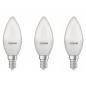 Preview: 3er Sparpack OSRAM E14 LED Lampe VALUE CLASSIC B 60 matt in Kerzenform 7,5W wie 60W neutralweißes Licht