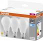 Preview: 3er Pack OSRAM LED BASE E27 Glühbirne matt 6,5W 60W Ersatz neutralweiß Bürolampe