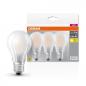 Preview: 3er Pack OSRAM LED BASE E27 Lampe matt 7,5W wie 75W warmweiß