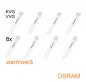 Preview: 8 x 60cm OSRAM G13 T8 SubstiTUBE STAR LED Röhre 6,6W wie 18W 3000K warmweiß KVG/VVG