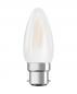 Preview: OSRAM B22D LED Kerzenlampe SUPERSTAR PLUS HD LIGHTING matt dimmbar 3,4W wie 40W warmweißes Licht & hohe Farbwiedergabe
