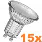Preview: 3 x 5er-PACK OSRAM LED STAR PAR16 GU10 Strahler 4.3W=50W 36° neutralweiss GLAS