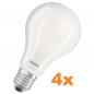 Preview: 4er Pack Ultra starke OSRAM E27 LED Lampe STAR Classic matt 24W wie 200W warmweißes Licht 2700K