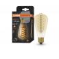 Mobile Preview: Ledvance LED VINTAGE E27 Glühlampe Edison SMOKE 7W wie 48W dimmbar extra warmweißes gemütliches Licht - Bernsteinfarbe