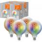 Preview: 4er-Pack LEDVANCE SMART+ E27 WiFi Filament Globe 40 Multicolour Lampe 4,8W wie 40W Tunable White & RGBW