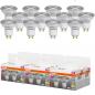 Preview: 12 x OSRAM GU10 PAR16 LED Reflektor dimmbar 36° 3,4W wie 35W 2700K warmweißes Licht mit hoher Farbwiedergabe