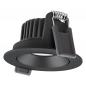 Preview: LED Einbaustrahler 8W 3000K Schwarz Ø81mm dimmbar IP20 680lm CRI90 Deckeneinbauleuchte- Einbaudurchmesser: 68 mm