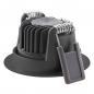 Preview: LED Einbaustrahler 8W 3000K Schwarz Ø81mm dimmbar IP20 680lm CRI90 Deckeneinbauleuchte- Einbaudurchmesser: 68 mm