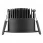 Preview: LEDVANCE SPOT DARKLIGHT SP DK FIX P 8W 927 PS DIM IP44 BK - Einbaudurchmesser: 68 mm