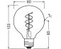 Preview: OSRAM E27 LED VINTAGE Spiral Filament Globe 80 klar 4,6W wie 40W dimmbar warmweiß 90Ra