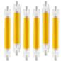 Preview: 6er Set Osram LED Slim LINE R7s Stablampe 118mm 8W wie 60W neutralweißes Licht 4000k - aus Glas