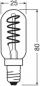 Preview: Osram E14 LED Vintage 1906 T26 25 Spiral Filament Lampe 2,8W wie 25W 2200K extra warmweiß Bernsteinfarbe