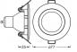 Preview: 3er Set OSRAM GU10 4,5W LED Spot Set Recess Click Einbaustrahler Weiß 2700K IP20  -  Einbaudurchmesser 60mm, Einbautiefe 100mm