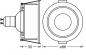 Preview: 3er Set OSRAM Spot Recess GU10 Press 4,5W 827 Einbaustrahler schwarz IP20 - Einbaudurchmesser 75mm, Einbautiefe 115mm