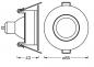 Preview: 3er Set OSRAM LED Spot Recess GU10 IP65 Press 4.5W 827 Chrome Einbaustrahler IP65 - Einbaudurchmesser 68mm, Einbautiefe 115mm