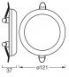 Preview: 3er Set OSRAM LED Downlight Adjustable Cut Out Slim 9W 3000K 120° Weiß Einbauspot - Einbaudurchmesser 55mm, Einbautiefe 25mm