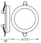 Preview: 3er Set OSRAM LED Downlight Adjustable Cut Out Slim 18W 3000K 120° Weiß Einbauspot - Einbaudurchmesser 55…145 mm, Einbautiefe 25mm