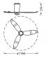Preview: OSRAM Ceiling Fan Fohn 41W CCT Deckenventilator mit Licht 3000-6500K dimmbar