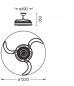 Preview: OSRAM Ceiling Fan Cierzo 1220 mm 60W CCT RGB Deckenventilator mit LED-Licht und Fernbedienung