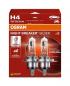 Preview: 2er Pack OSRAM P43t NIGHT BREAKER SILVER H4 Scheinwerferlampe mit Leuchtweite von bis zu 130 m