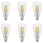 Preview: 6er Set OSRAM E27 EDISON besonders effizientes LED Leuchtmittel leistungsstark 3,8W wie 60W 3000K warmweißes Licht