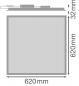Preview: LEDVANCE LED PANEL Comfort 625 33W 840 4000K neutralweiß U19