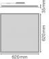 Preview: LEDVANCE LED PANEL COMPACT 625 UGR<19 33 W 4000 K neutralweißes Licht - Gute Entblendung