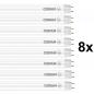 Preview: 8er Sparset 60cm Osram G13 T8 LED Röhren EM 6,6 W wie 18W 3000K warmweiß KVG PLASTIC