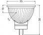 Preview: Ledvance GU4 MR11 36° 2.8W wie 20W warmweißer LED-Reflektor dimmbar 12V - hohe Farbwiedergabe 90Ra